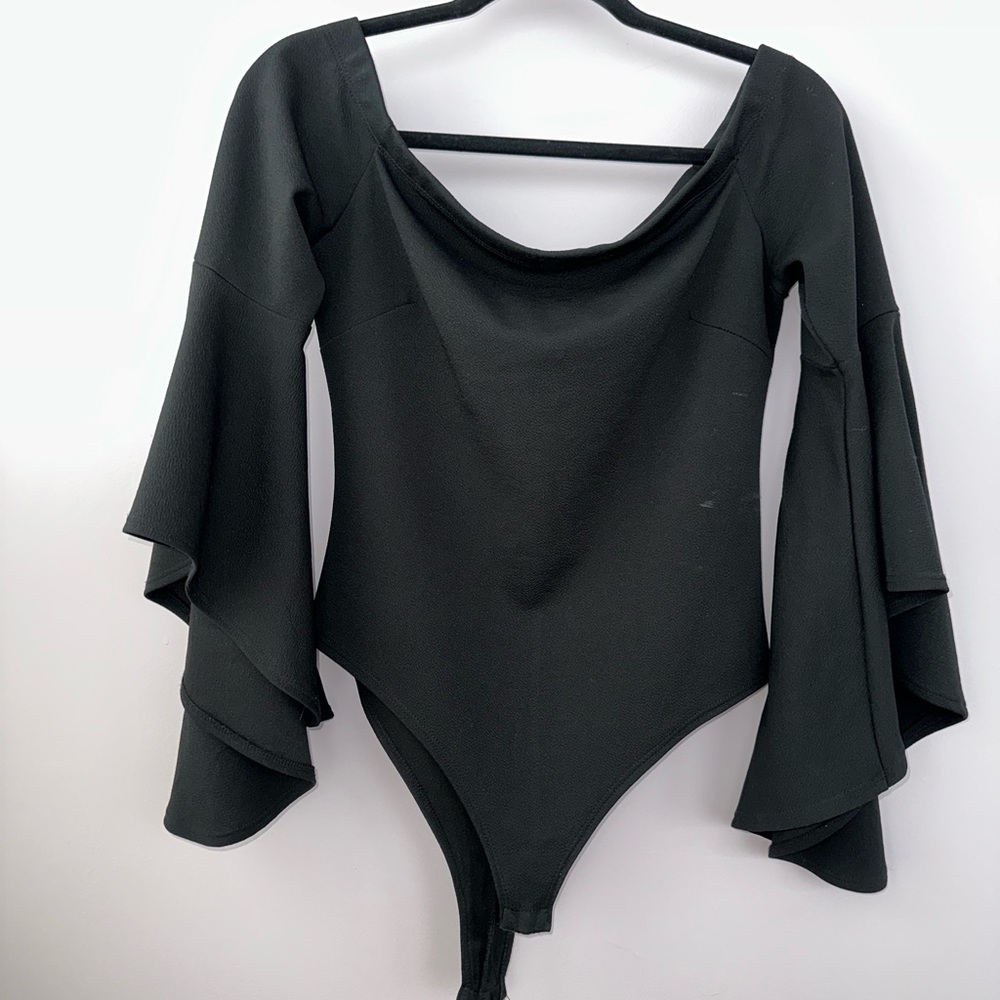 SUNSET & SPRING Black Bodysuit. Gently Worn.